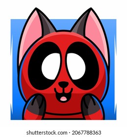 CUTE CAT NINJA FOR LOGO, STICKER AND T-SHIRT