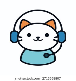 Gata bonito abrindo gaveta de escritório para escolher artigos de papelaria, mantendo o espaço de trabalho organizado ao mesmo tempo que adiciona charme divertido para ilustrações vetor profissionais modernas.