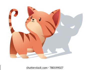 süße Katzenorange