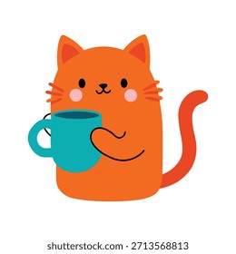 Lindo gato organizando archivos digitales en pantalla con un estilo mínimo, organizando los datos de manera eficiente mientras agrega encanto lúdico a las ilustraciones profesionales de oficina.
