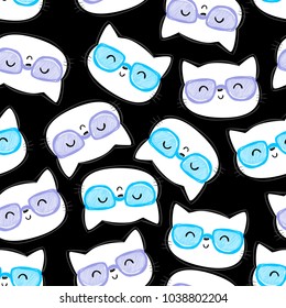 Cute Cat Pattern Seamless