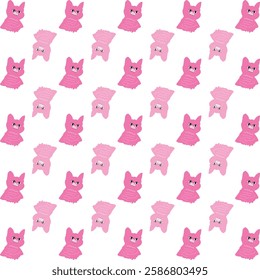cute cat pattern and vector