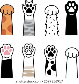 Cute Cat Paw Design Art Sticker