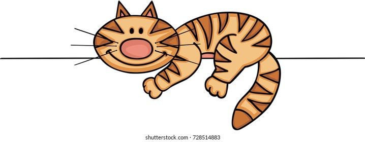 Cute cat peeking