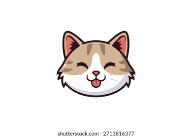 Gato Bonito Jogando Ilustração De Ícone De Vetor De Desenho Animado. Conceito de ícone da natureza animal