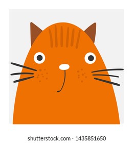 Cute cat portrait. Funny kitten for pet store, adopt center, cat lover