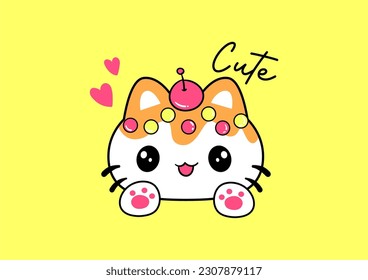 cute cat printing for baby