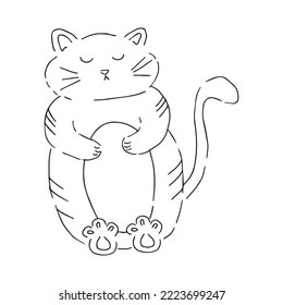 Cute cat set.Cats,noses and cute faces. Seamless pattern with cats.Collection of prints with cats.