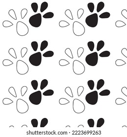 Cute cat set.Cats,noses and cute faces. Seamless pattern with cats.Collection of prints with cats.