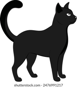 A cute cat silhouette looks awesome