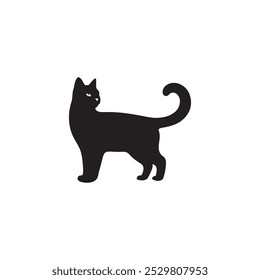 lindo archivo de Vector de silueta de gato