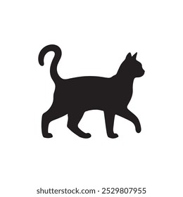 cute cat silhouette vector file