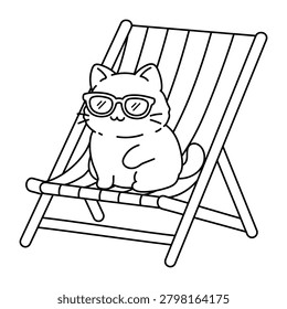 Cute Cat Sitting in