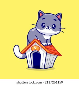 Premium Vector  Cute halloween cat icon minimalist in yellow