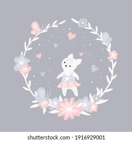dibujo lindo gato ilustrativo vectorial, gato de diseño impreso, niños imprimiendo en camiseta chica.