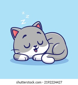 Cute cat sleeping with chick cartoon vector icon illustration animal nature icon concept isolated
Related tags