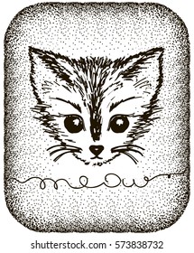 cute cat. Slogan vector print. For t-shirt or other uses,T-shirt graphics / textile graphic