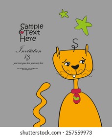 Cute cat smiling