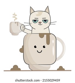 1,672 Coffee cat logo Images, Stock Photos & Vectors | Shutterstock