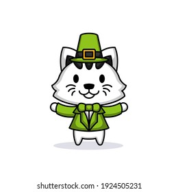 Cute cat with St. Patrick's Day costume