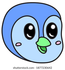 cute cat standing smiling happy, doodle kawaii. doodle icon image. cartoon caharacter cute doodle draw