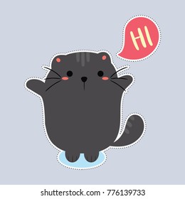 cute cat sticker