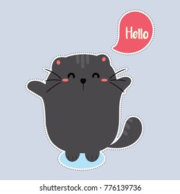 cute cat sticker