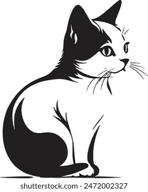 A Cute Cat sticker Design