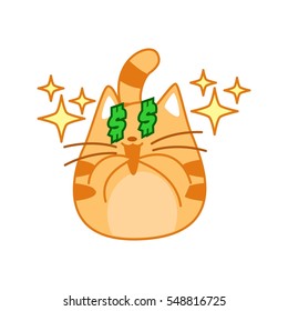 Cute cat sticker set
