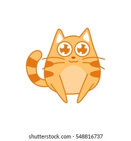 Cute cat sticker set