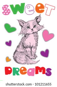 cute cat / T-shirt graphics / cute cartoon characters / cute graphics for kids / Book illustrations