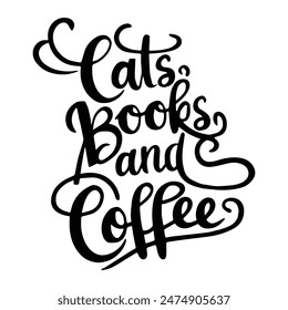 cute Cat typography t-shirt design