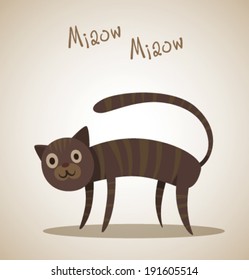 Cute Cat, vector