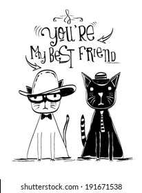 cute cat vector