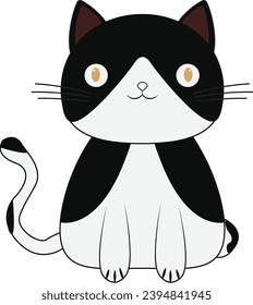 Cute Cat Vector, Cat vector, Adorable Cat vector