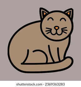 Cute Cat Vector Art Design