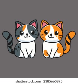 cute cat vector art design