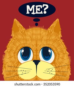 cute cat vector design