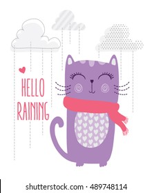 cute cat vector design