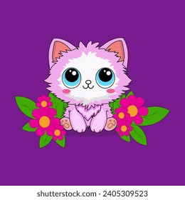 diseño de vectores de gatos lindos para decoración u otros