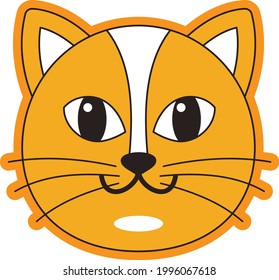 cute cat vector design for t shirt