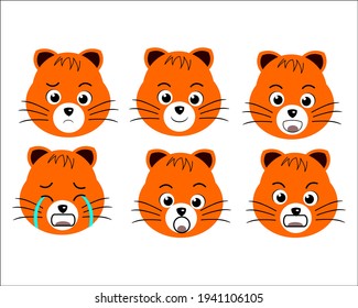 cute cat vector emotion art