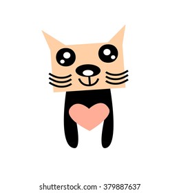 cute cat vector eps.10