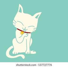 Cute Cat - Vector File EPS10