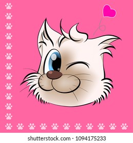 cute cat vector illustration