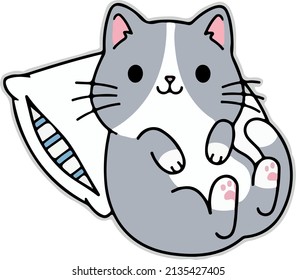 Cute Cat Vector Illustration Art 