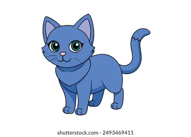 A Cute Cat Vector Illustration Cartoon, Clipart, and Line Art Designs.