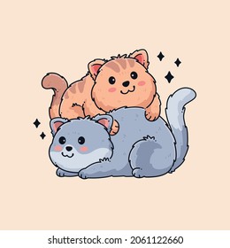 cute cat vector illustration design