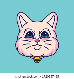 cute cat vector illustration. EPS format