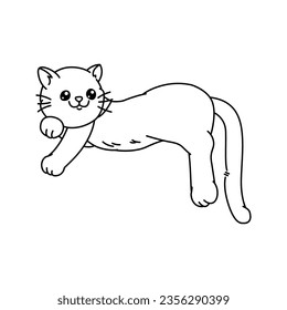 Cute Cat Vector Illustration For your Design Asset